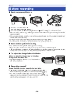 Preview for 20 page of Panasonic HC-X910 Operating Instructions Manual