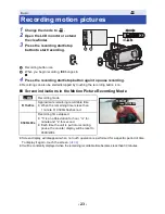 Preview for 23 page of Panasonic HC-X910 Operating Instructions Manual