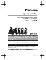 Panasonic HD Link2Cell KX-TG885SK Operating Instructions Manual preview