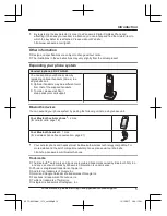 Предварительный просмотр 5 страницы Panasonic HD Link2Cell KX-TG885SK Operating Instructions Manual