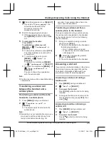 Предварительный просмотр 25 страницы Panasonic HD Link2Cell KX-TG885SK Operating Instructions Manual