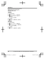 Предварительный просмотр 36 страницы Panasonic HD Link2Cell KX-TG885SK Operating Instructions Manual