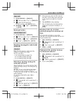 Предварительный просмотр 39 страницы Panasonic HD Link2Cell KX-TG885SK Operating Instructions Manual