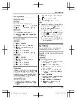 Предварительный просмотр 43 страницы Panasonic HD Link2Cell KX-TG885SK Operating Instructions Manual