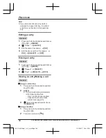 Предварительный просмотр 44 страницы Panasonic HD Link2Cell KX-TG885SK Operating Instructions Manual