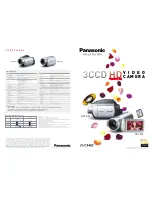 Предварительный просмотр 1 страницы Panasonic HDC-DX1 Specification Sheet