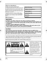 Preview for 2 page of Panasonic HDC-DX1PC Operating Instructions Manual