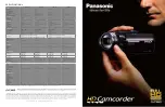 Предварительный просмотр 1 страницы Panasonic HDC HS100 - Flash Memory High Definition Camcorder Brochure & Specs