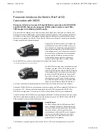 Preview for 1 page of Panasonic HDC HS100 - Flash Memory High Definition... Brochure