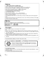 Preview for 4 page of Panasonic HDC-HS100P Operating Instructions Manual