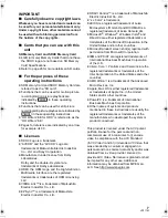 Preview for 7 page of Panasonic HDC-HS100P Operating Instructions Manual