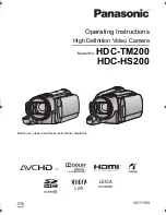 Panasonic HDC-HS200 Operating Instructions Manual предпросмотр