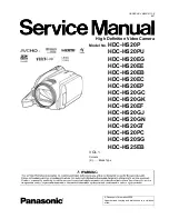 Panasonic HDC-HS20P Service Manual preview