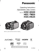 Panasonic HDC-HS25 Operating Instructions Manual предпросмотр