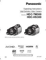 Preview for 1 page of Panasonic HDC-HS300 Operating Instructions Manual