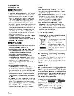 Preview for 6 page of Panasonic HDC-HS300P/PC Operating Instructions Manual