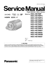 Panasonic HDC-HS700EB Service Manual preview