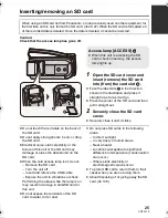 Предварительный просмотр 25 страницы Panasonic HDC-HS80 Owner'S Manual