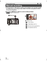 Предварительный просмотр 72 страницы Panasonic HDC-HS80 Owner'S Manual