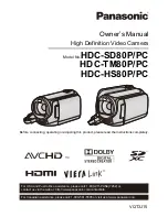 Panasonic HDC-HS80P Owner'S Manual preview