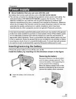 Preview for 21 page of Panasonic HDC-HS900P Owner'S Manual