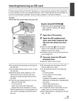 Preview for 27 page of Panasonic HDC-HS900P Owner'S Manual