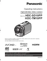 Panasonic HDC-SD10 Operating Instructions Manual preview