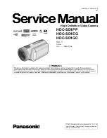 Preview for 1 page of Panasonic HDC-SD1EG Service Manual