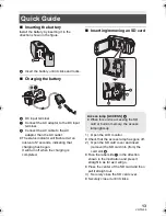 Предварительный просмотр 13 страницы Panasonic HDC-SD40 Owner'S Manual