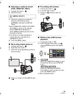 Предварительный просмотр 15 страницы Panasonic HDC-SD40 Owner'S Manual