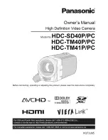 Preview for 133 page of Panasonic HDC-SD40P Owner'S Manual