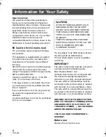 Preview for 2 page of Panasonic HDC-SD41 Operating Instructions Manual