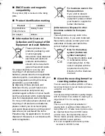 Preview for 4 page of Panasonic HDC-SD41 Operating Instructions Manual