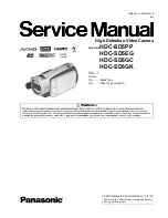 Panasonic HDC-SD5EG Service Manual preview