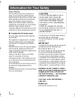 Preview for 2 page of Panasonic HDC-SD800 Operating Instructions Manual