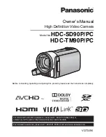 Panasonic HDC-SD90P Owner'S Manual preview