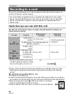 Preview for 22 page of Panasonic HDC-SD90P Owner'S Manual