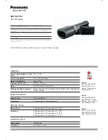 Panasonic HDC-SDT750 Specifications preview