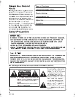 Preview for 2 page of Panasonic HDC-SDX1H Operating Instructions Manual