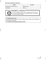 Preview for 5 page of Panasonic HDC-SDX1H Operating Instructions Manual