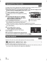 Preview for 76 page of Panasonic HDC-SDX1H Operating Instructions Manual