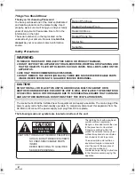 Preview for 2 page of Panasonic HDC-SX5 Operating Instructions Manual