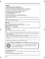 Preview for 4 page of Panasonic HDC-SX5 Operating Instructions Manual