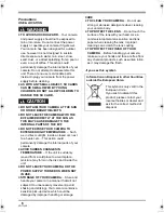 Preview for 6 page of Panasonic HDC-SX5 Operating Instructions Manual