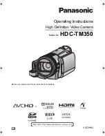 Panasonic HDC-TM350 Operating Instructions Manual preview