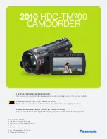 Panasonic HDC-TM700 Brochure preview