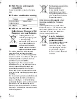 Preview for 4 page of Panasonic HDC-TM80 Operating Instructions Manual