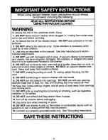 Preview for 4 page of Panasonic HeavyDuty Plus MC-V5502 Operating Instructions Manual