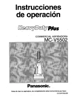 Предварительный просмотр 21 страницы Panasonic HeavyDuty Plus MC-V5502 Operating Instructions Manual