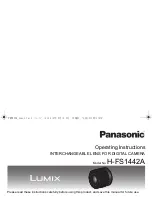 Panasonic HFS1442A Operating Instructions Manual preview